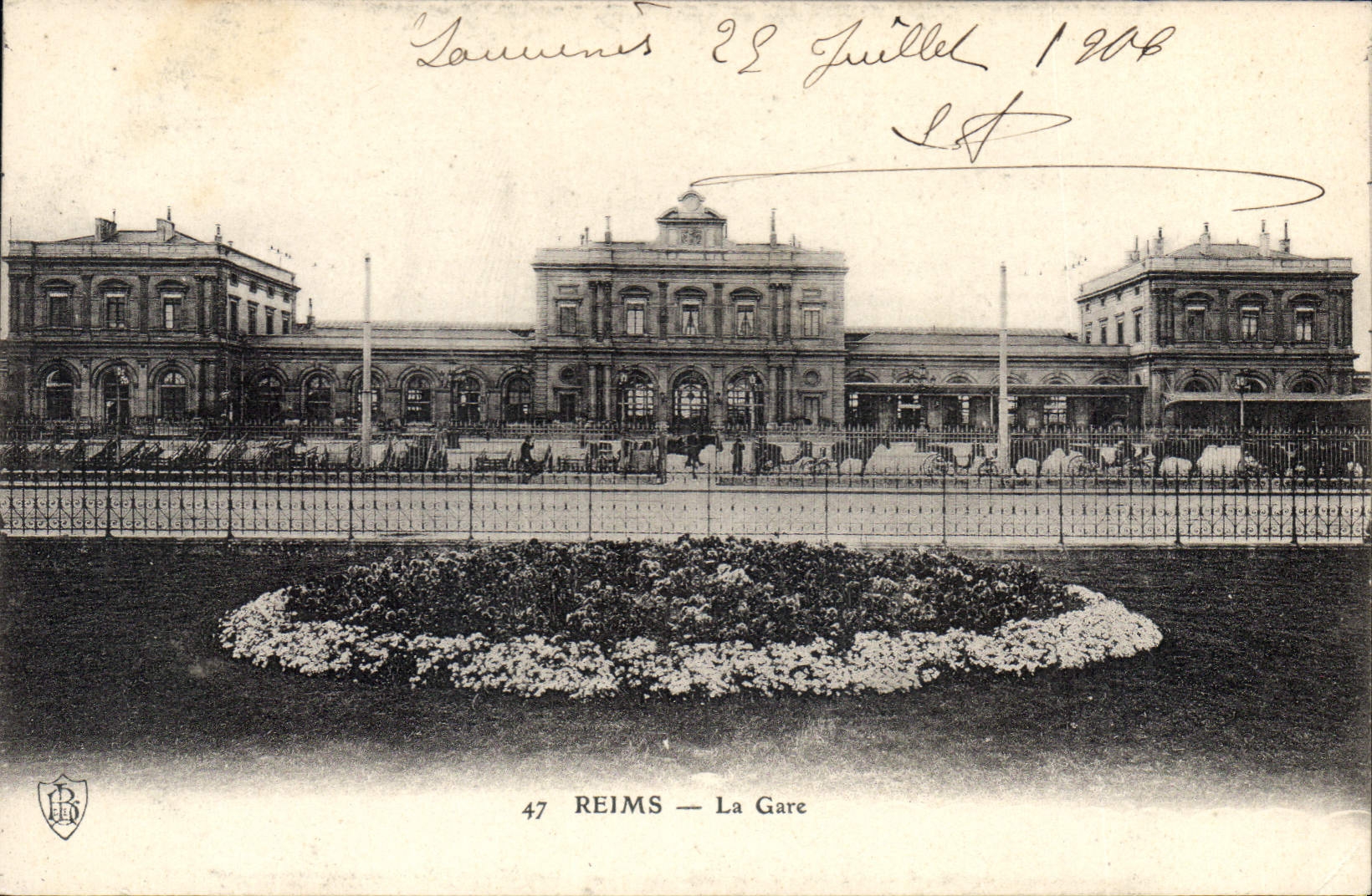 CPA Reims La Gare 