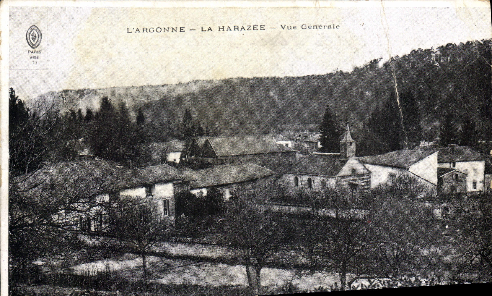 CPA L'Argonne La Harazee Vue Generale