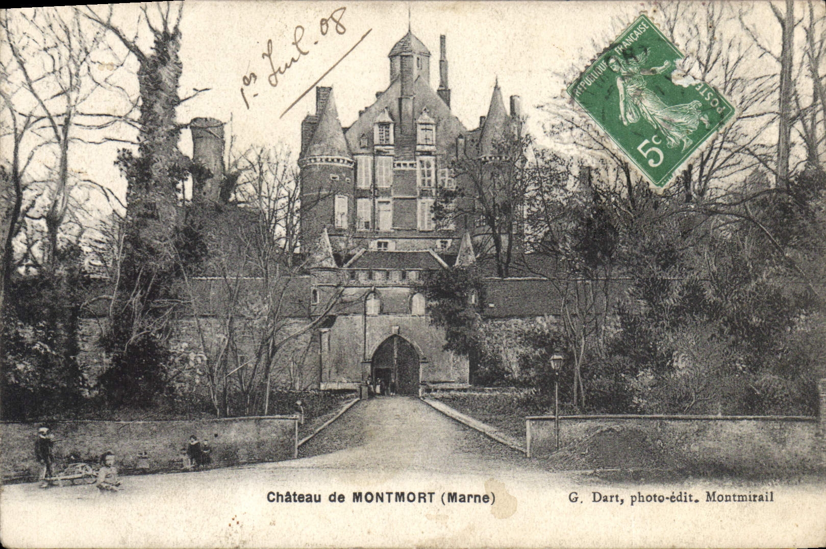 CPA Chateau de Montmort Marne 