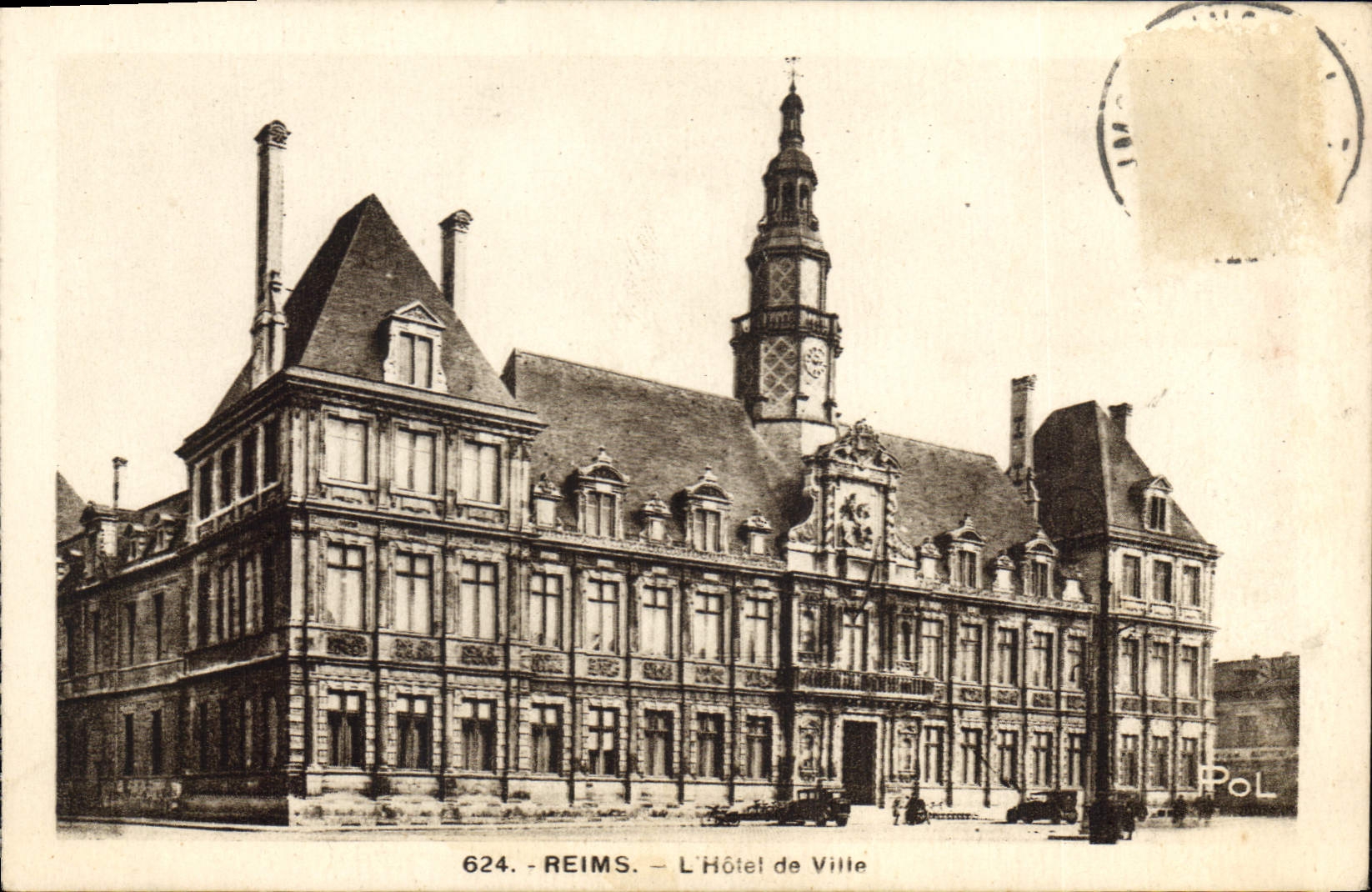 CPA Reims L'Hotel de Ville 