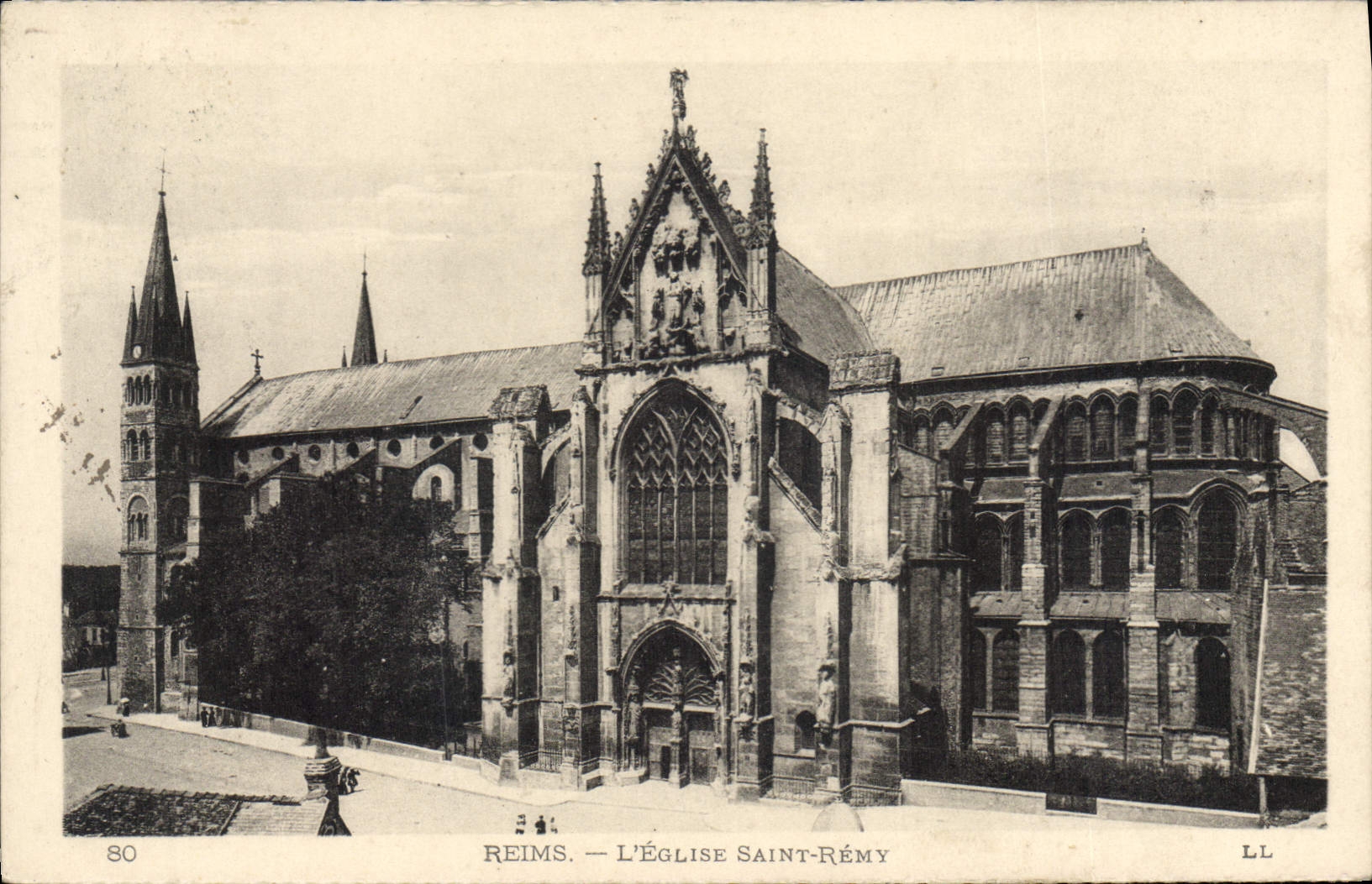 CPA Reims L'Eglise Saint Remy 