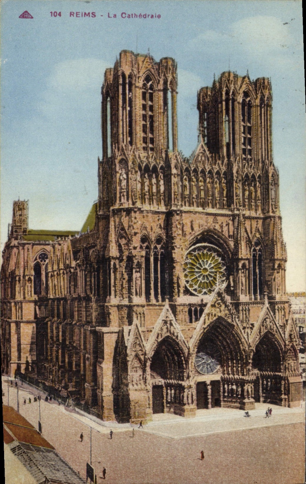 CPA Reims La Cathedrale 