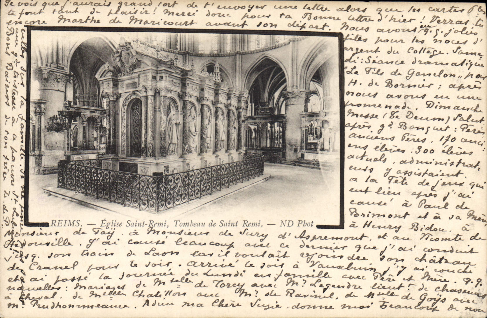 CPA Reims Eglise Saint Remi Tombeau de Saint Remi