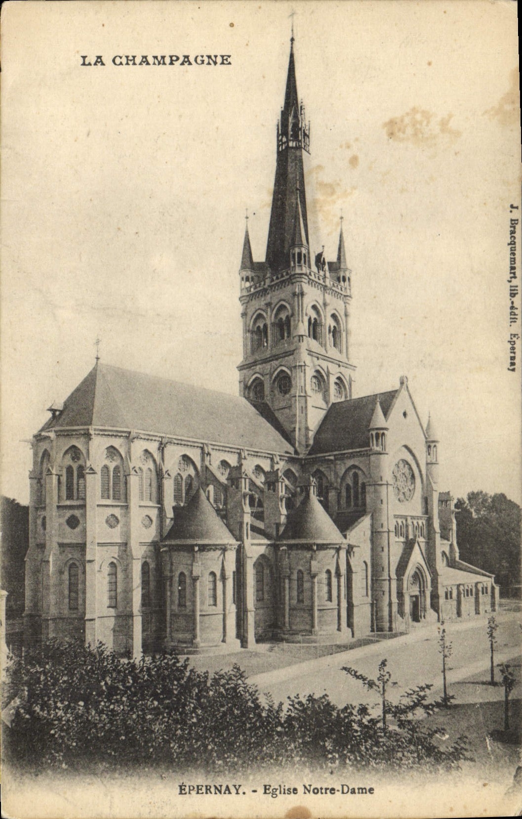 CPA Epernay Eglise Notre Dame 