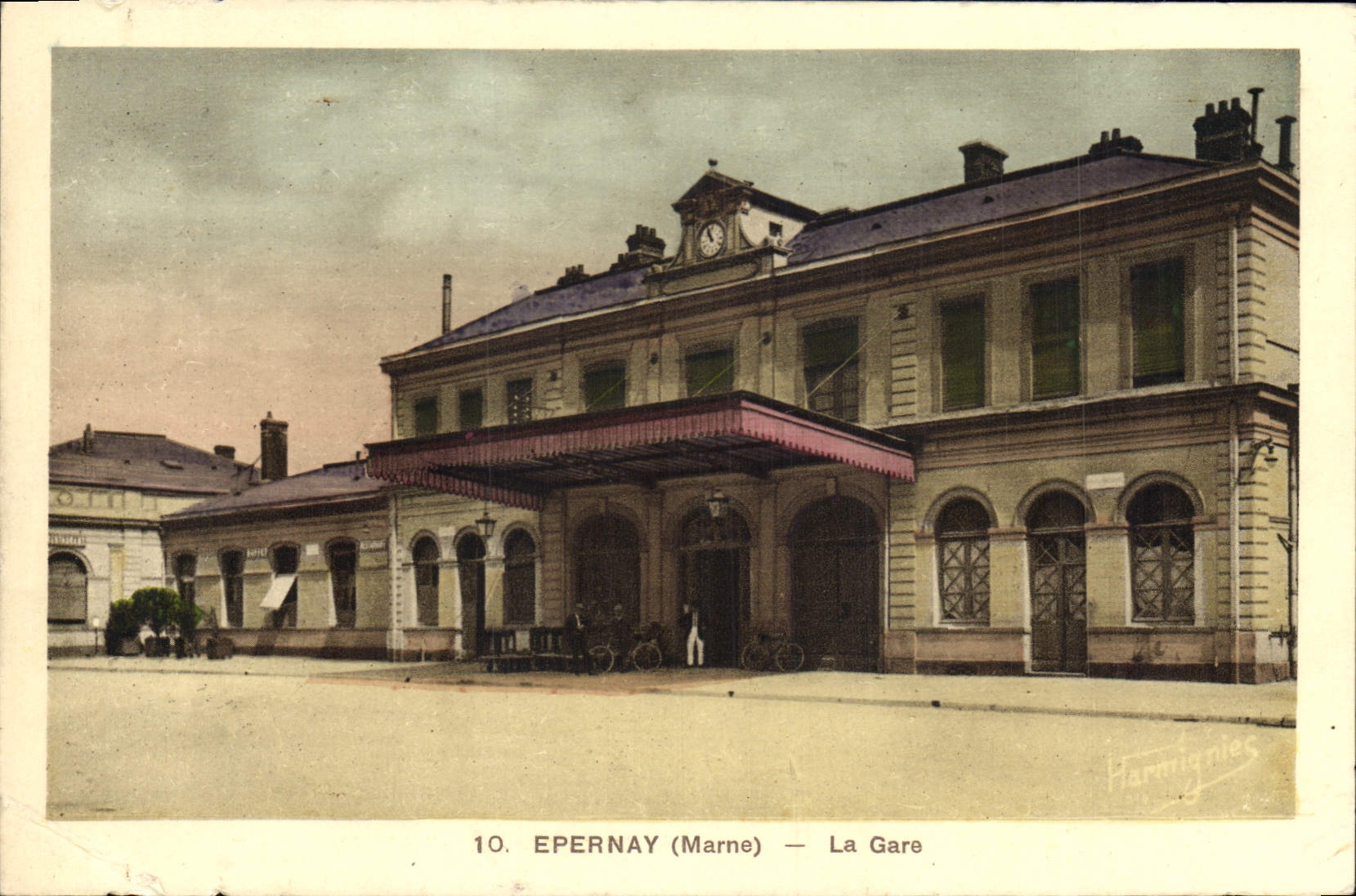 CPA Epernay Marne La Gare 