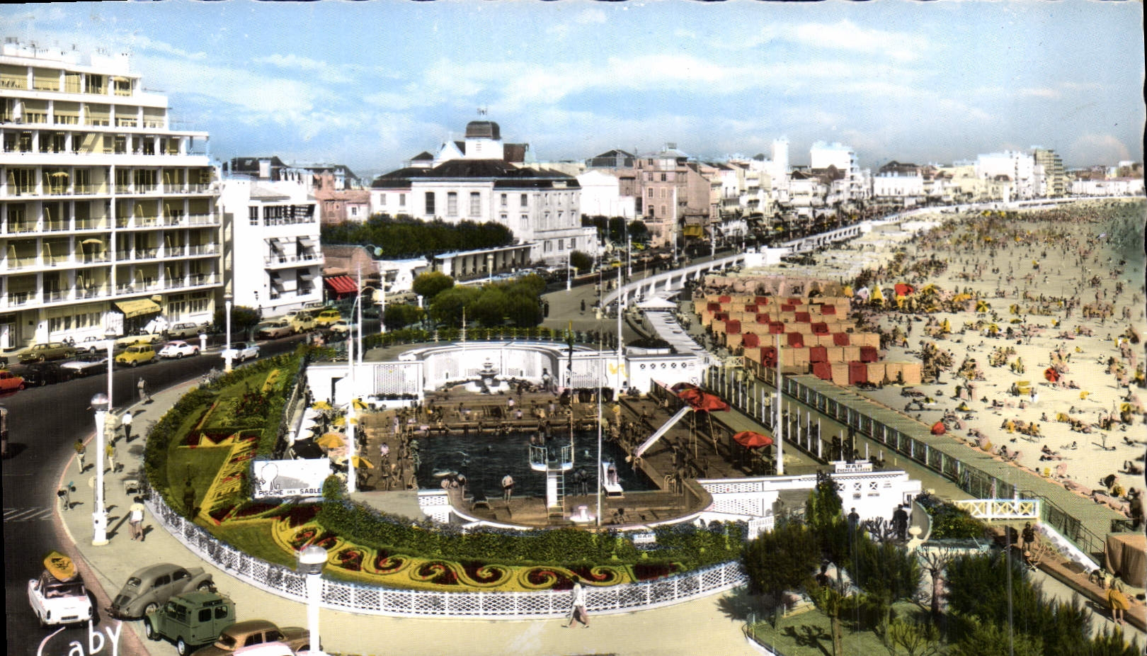 CPA Les Sables D'olonne Vendee La Piscine et la Plage