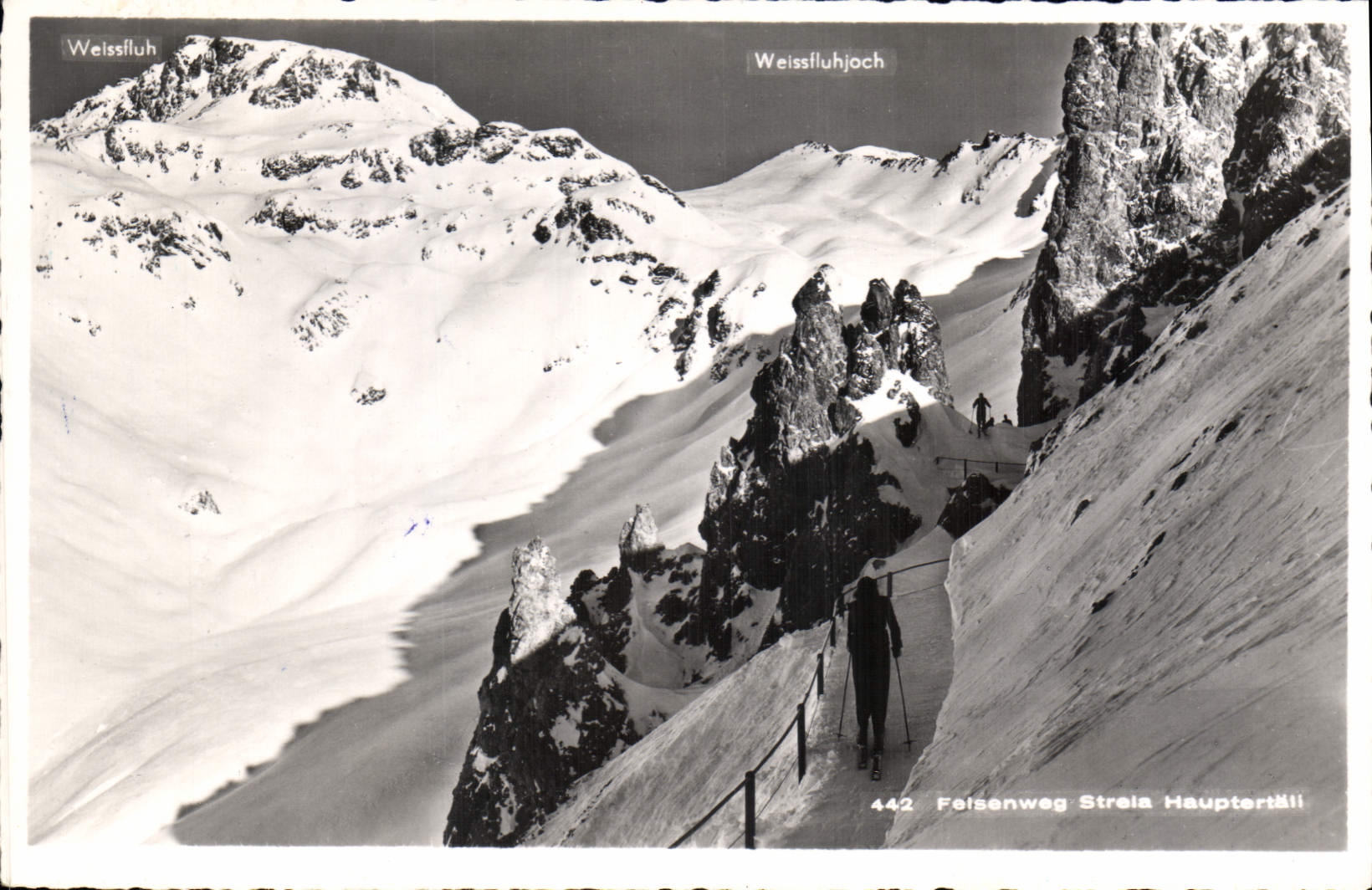 CPA Weissfluh Weissfluhjoch Fersenwag Streis Hauptershill