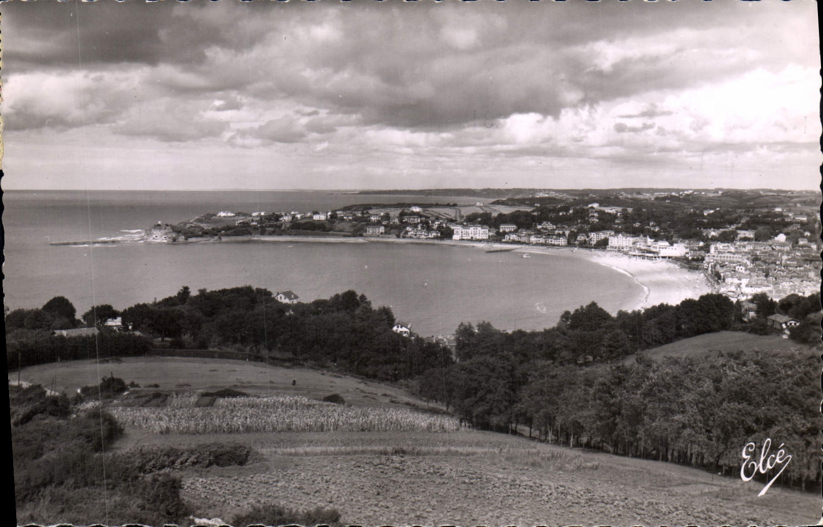 CPA Ciboure Basses Pyr La Baie de St Jean de Luz prise de la Tour de Bordagain