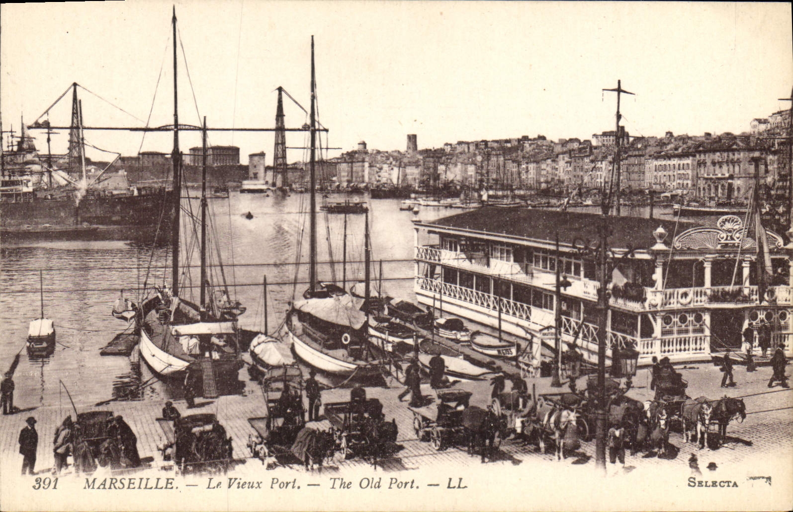 CPA Marseille Le Vieux Port 