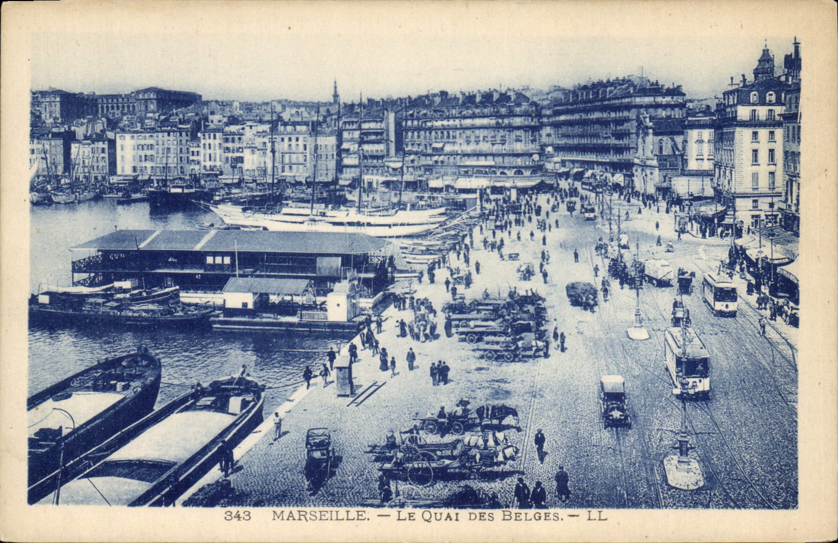 CPA Marseille Le Quai des Belges 