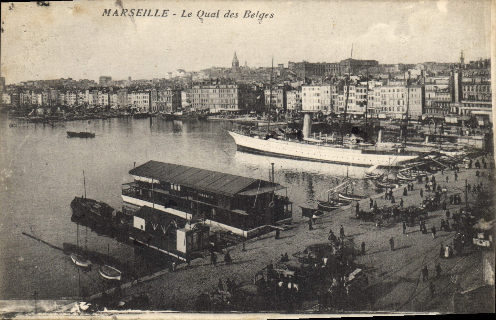CPA Marseille Le Quai des Belges 