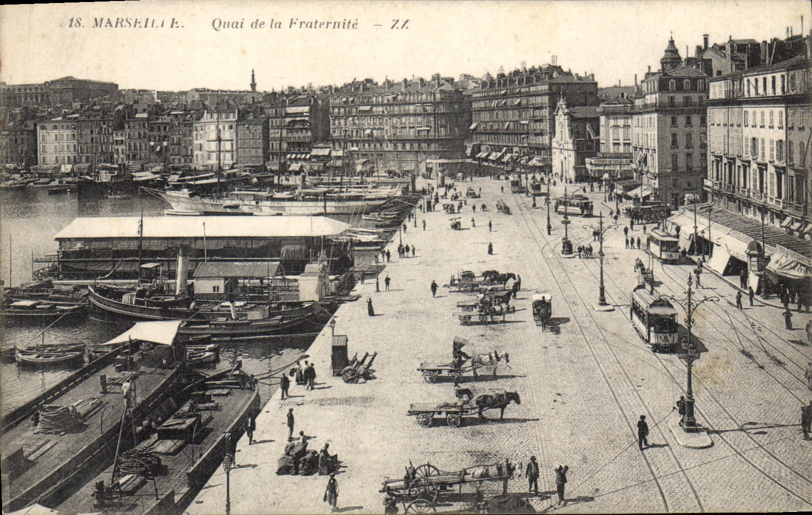 CPA Marseille Quai de la Fraternite