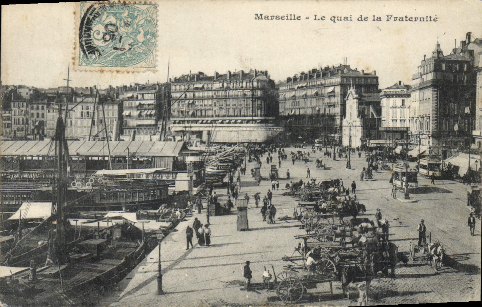CPA Marseille Le Quai de la Fraternite