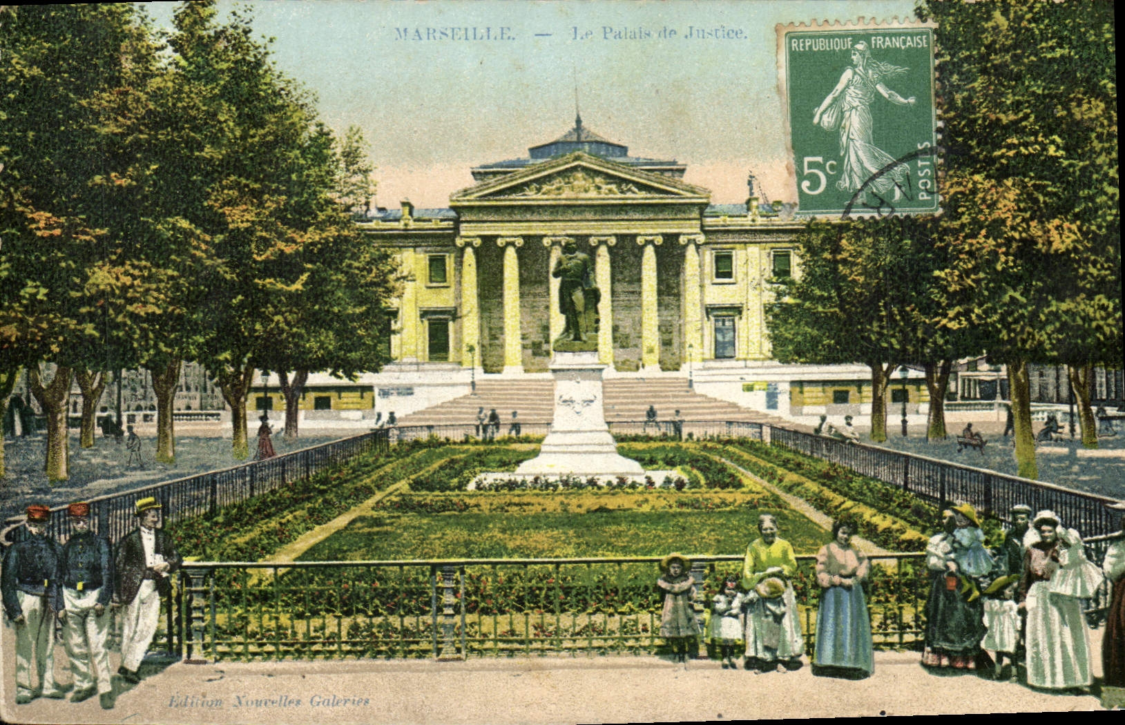 CPA Marseille Le Palais de Justice 