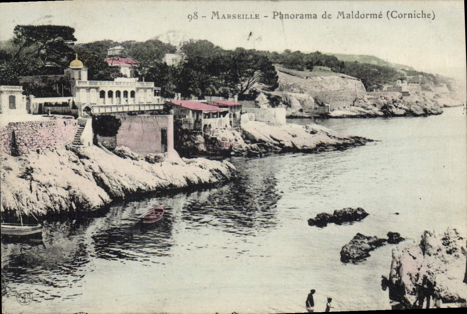 CPA Marseille Panorama de Maldorme Corniche