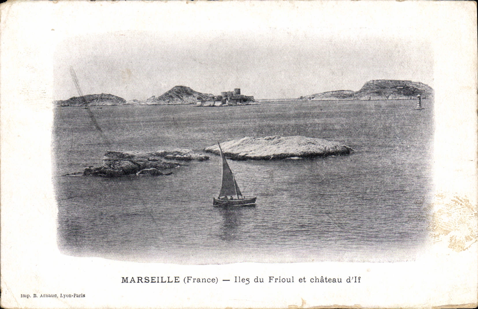 CPA Marseille France Iles du Frioul et chateau d'If