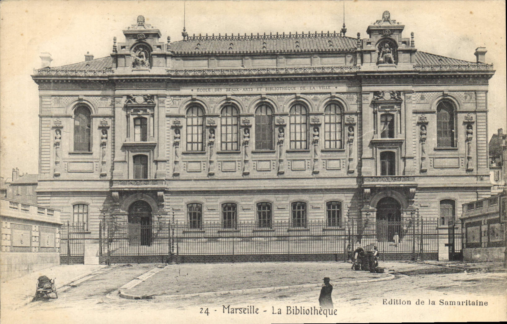CPA Marseille La Bibliotheque 