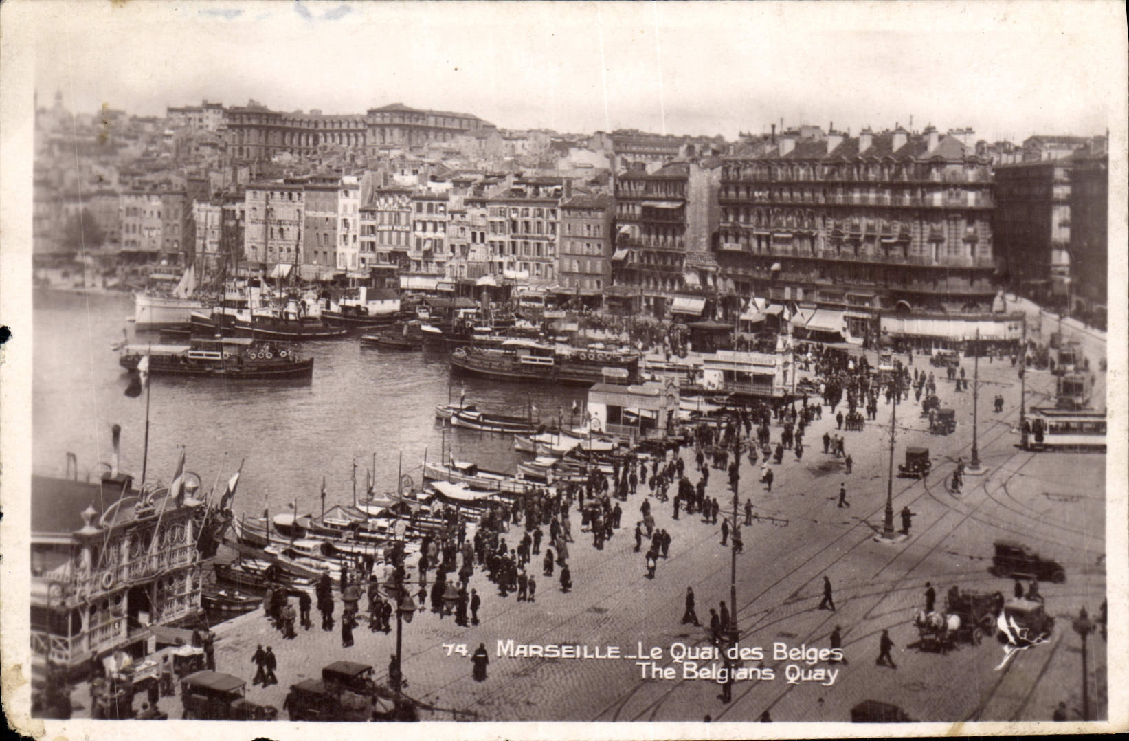CPA Marseille Le Quai des Belges 