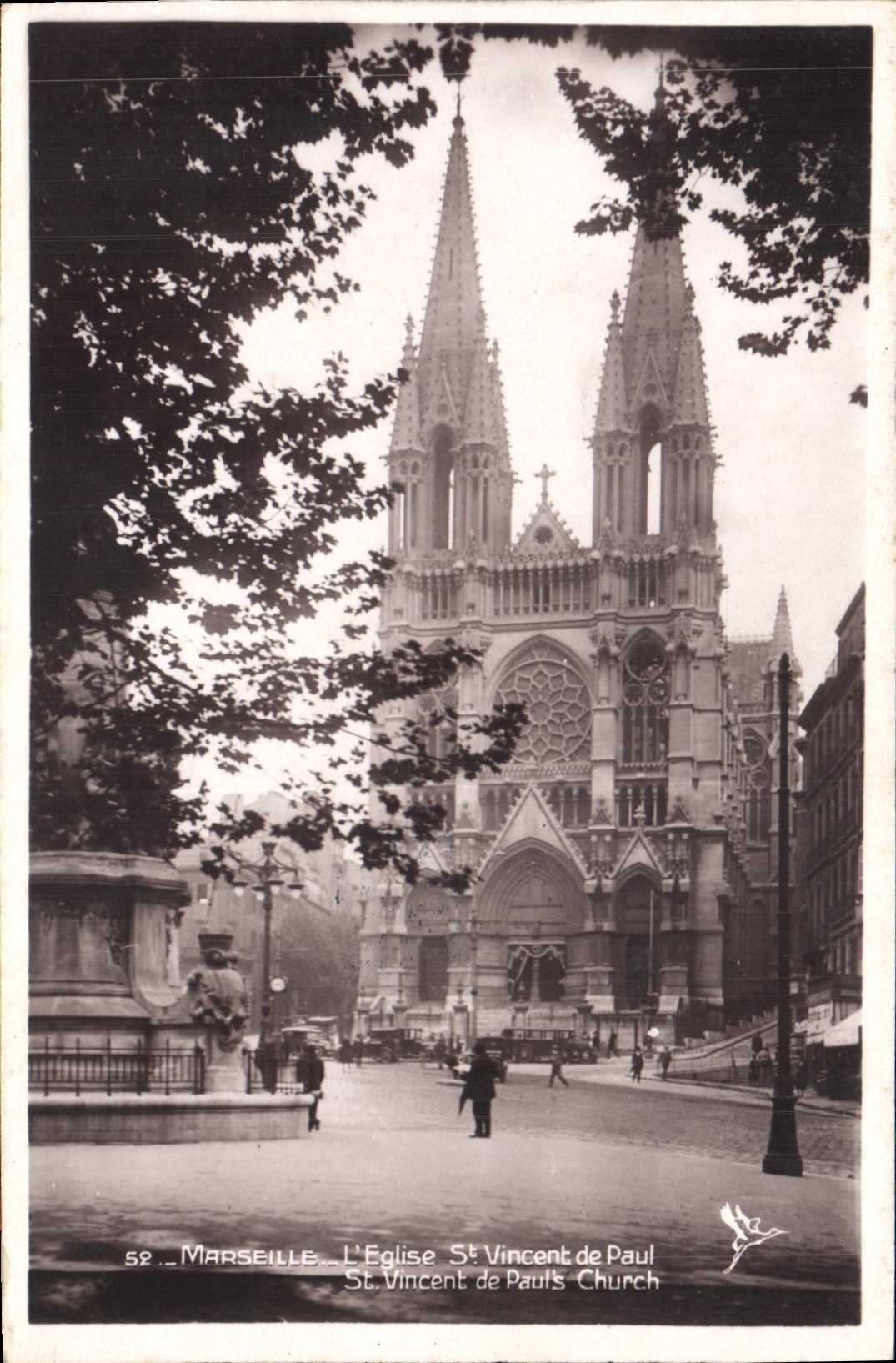 CPA Marseille L'Eglise St Vincent de Paul 