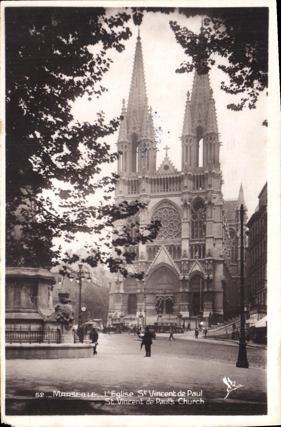 CPA Marseille L'Eglise St Vincent de Paul 