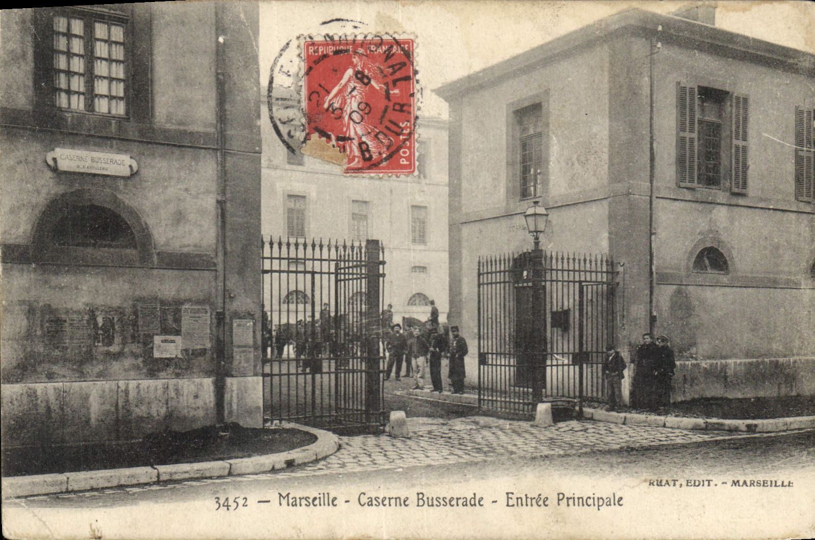 CPA Marseille Caserne Busserade Entree Principale 
