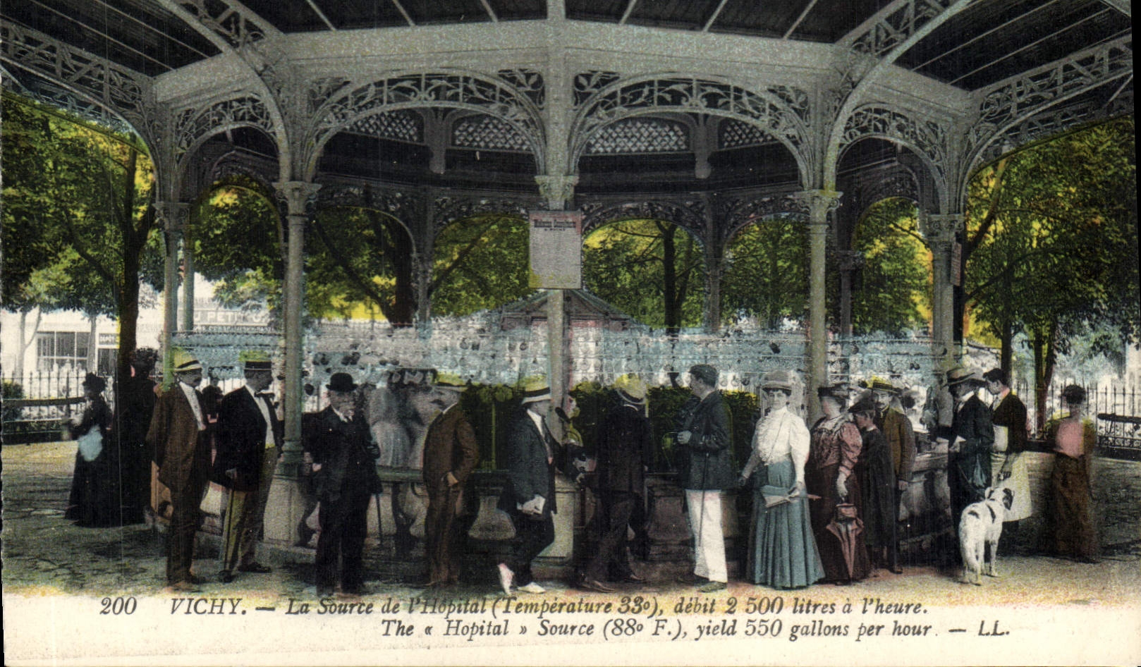 CPA Vichy La Source de l'Hopital Temperature 33 