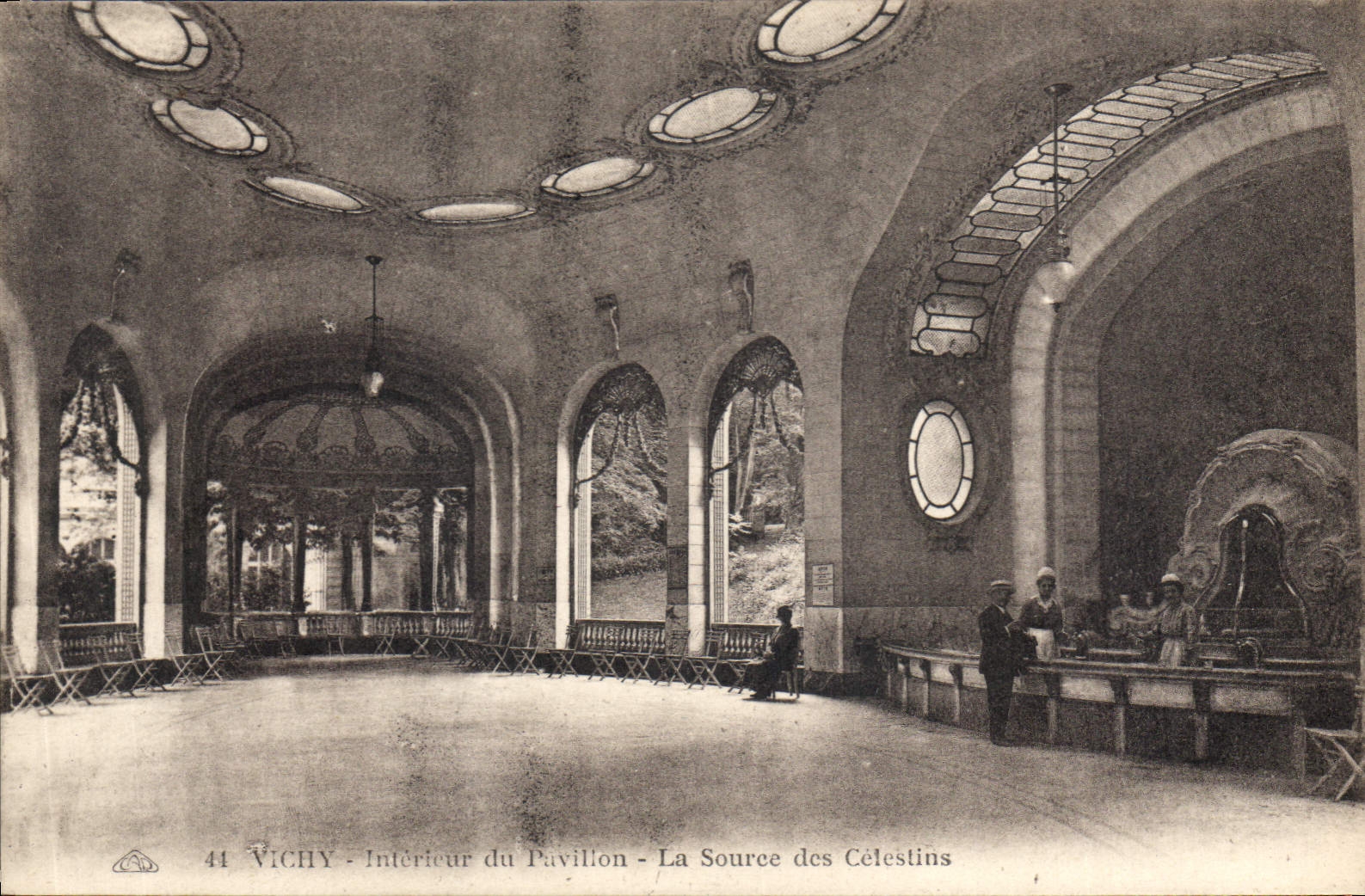 CPA Vichy Interieur du Pavillon La Source des Celestins 
