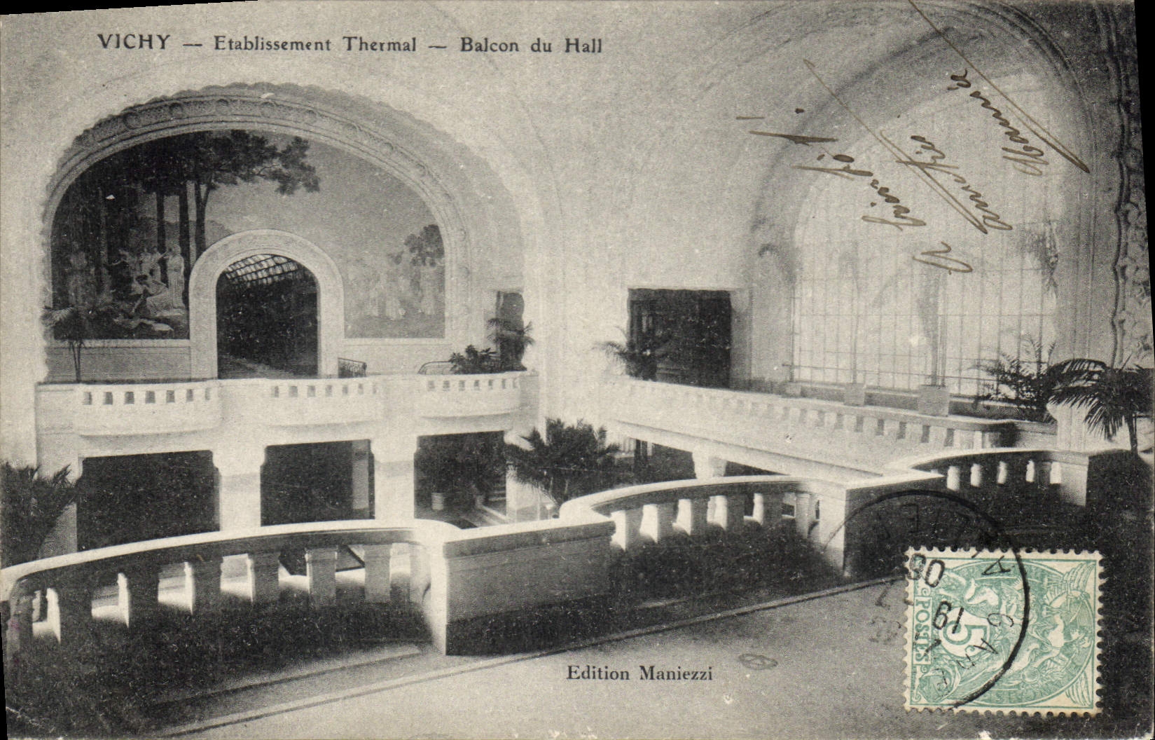CPA Vichy Etablissement Thermal Balcon du Hall 