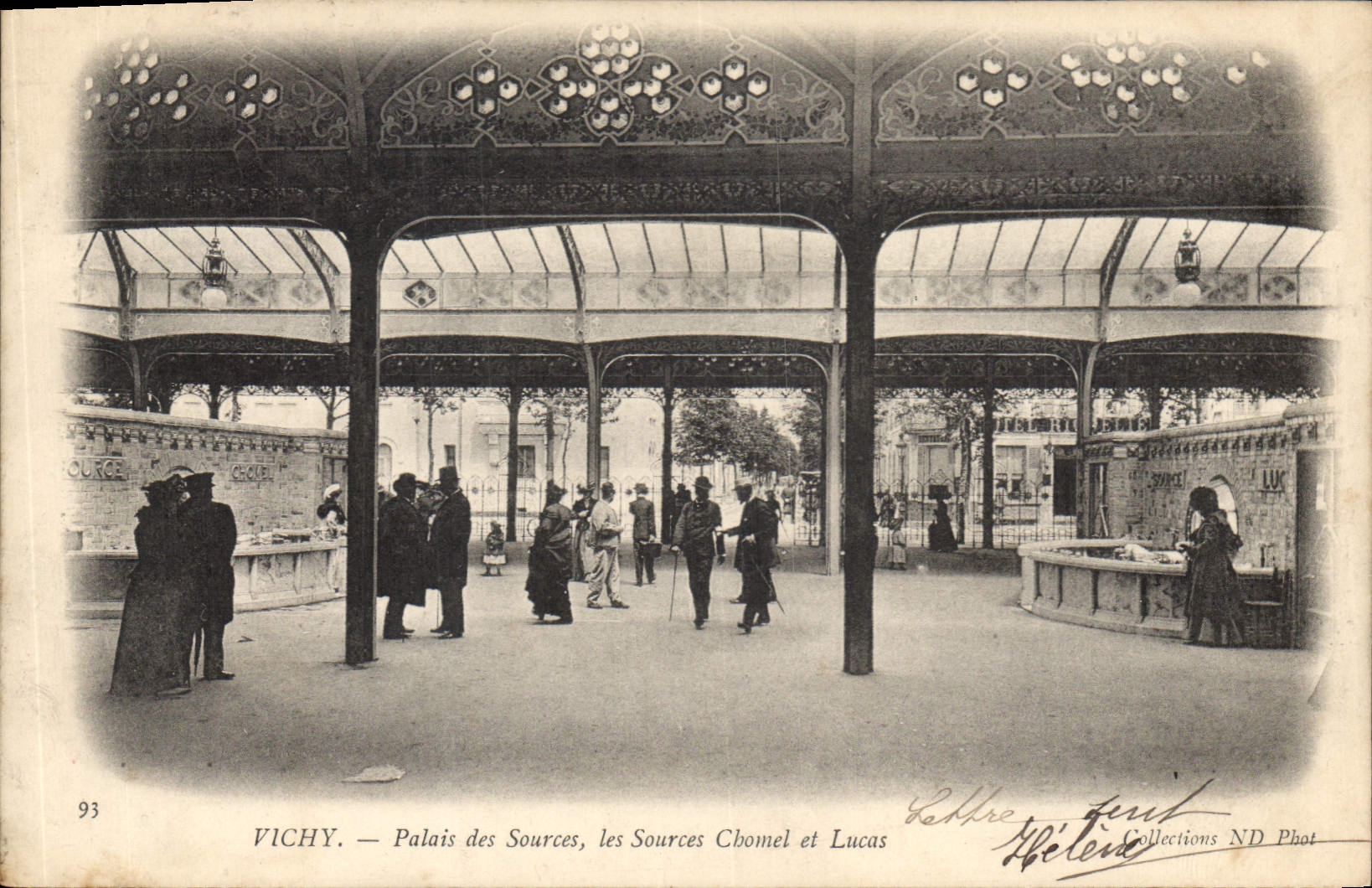 CPA Vichy Palais des Sources les Sources Chomel et Lucas 