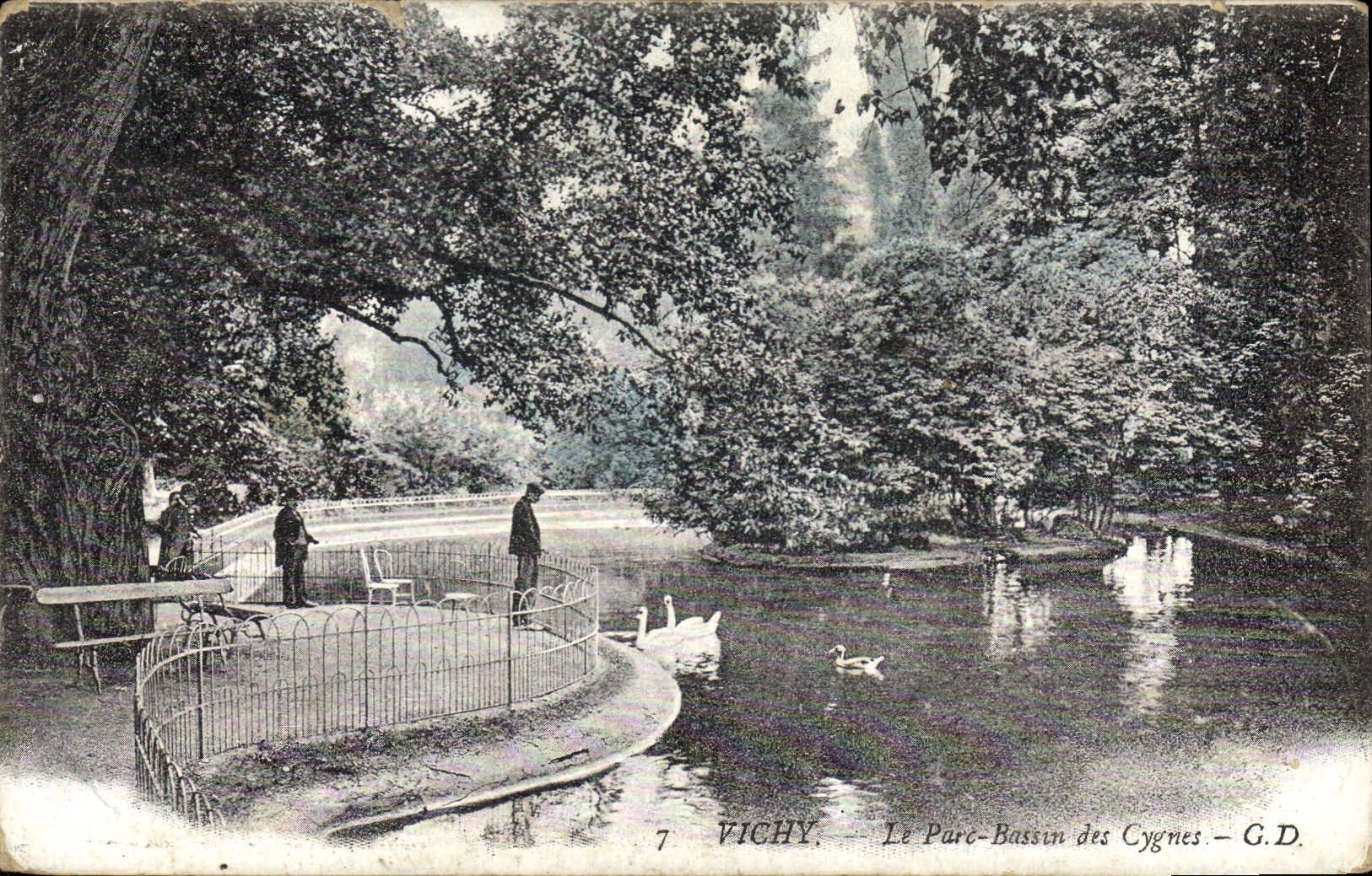 CPA Vichy Le Parc des Cygnes 