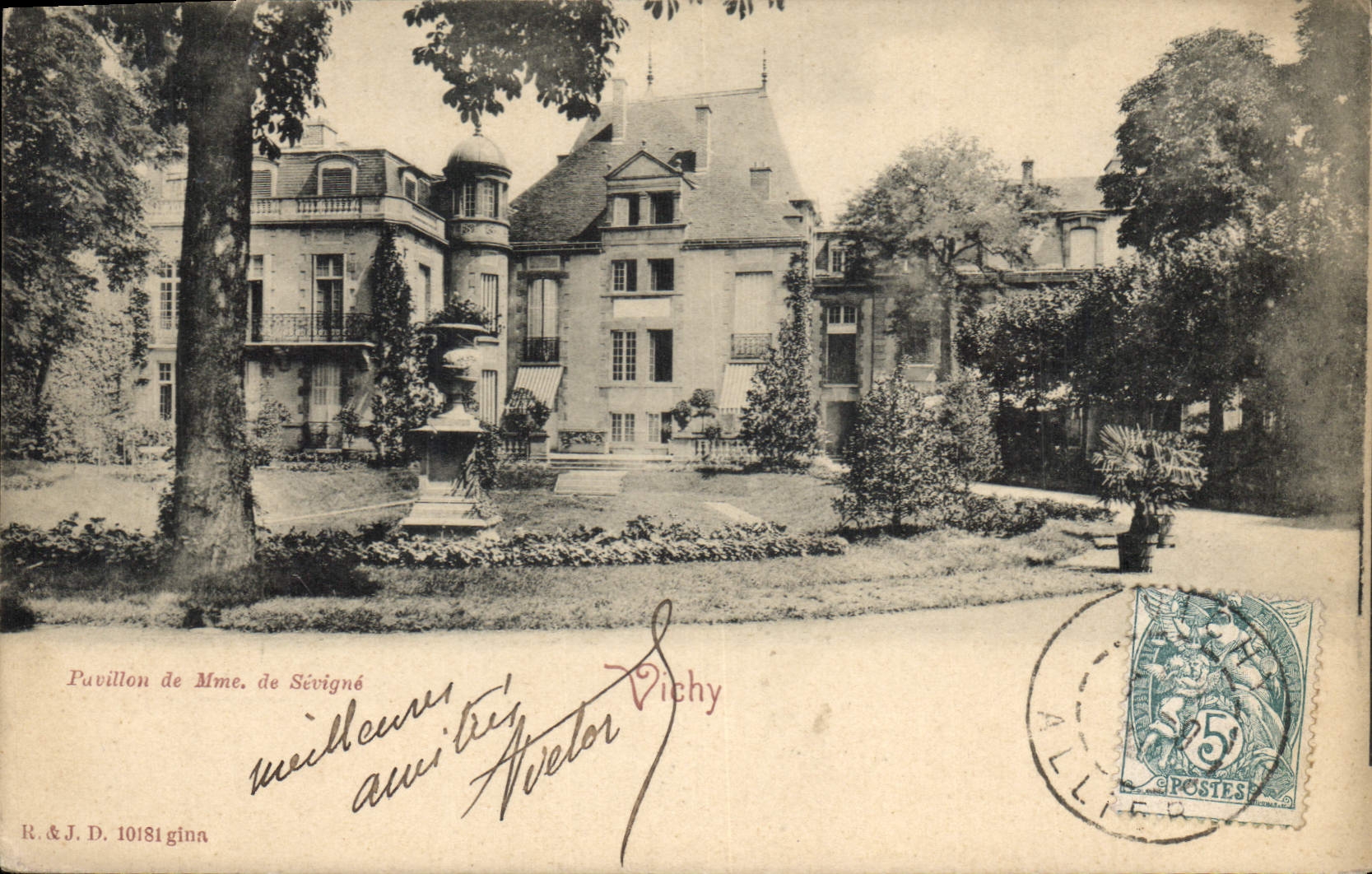 CPA Vichy Pavillon de Mme de Sevigne 