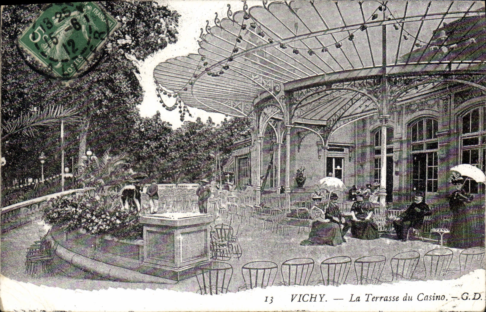CPA Vichy La Terrasse du Casino 