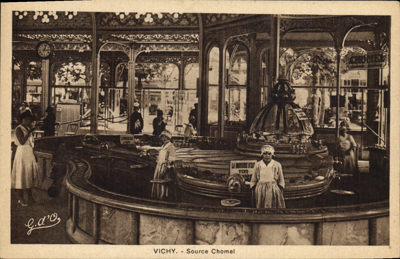 CPA Vichy Source Channel 