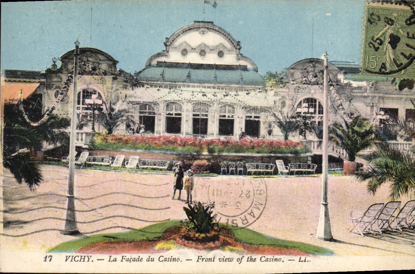 CPA Vichy La Facade du Casino 