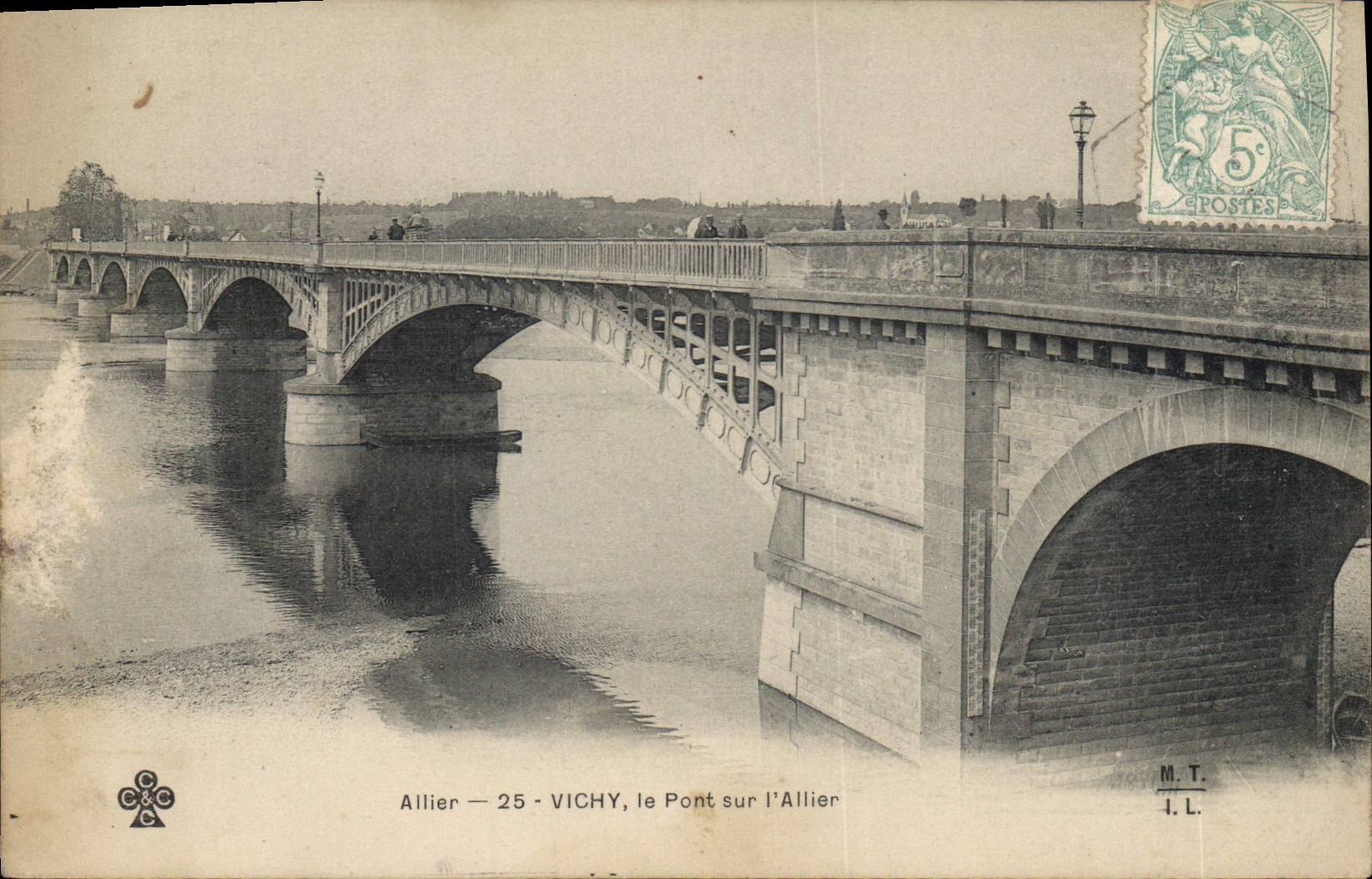 CPA Allier Vichy le Pont sur l'Allier 