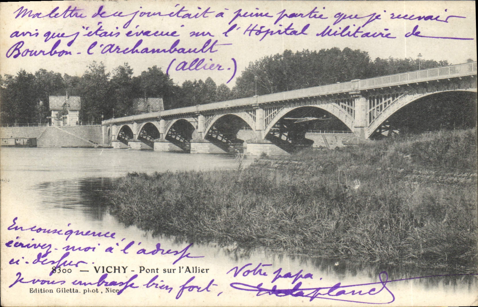 CPA Vichy Pont sur l'Allier 