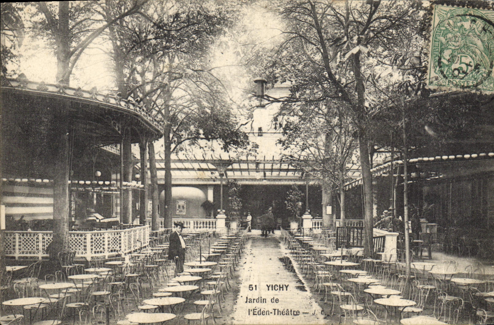 CPA Vichy Jardin de l'Eden Theatre 