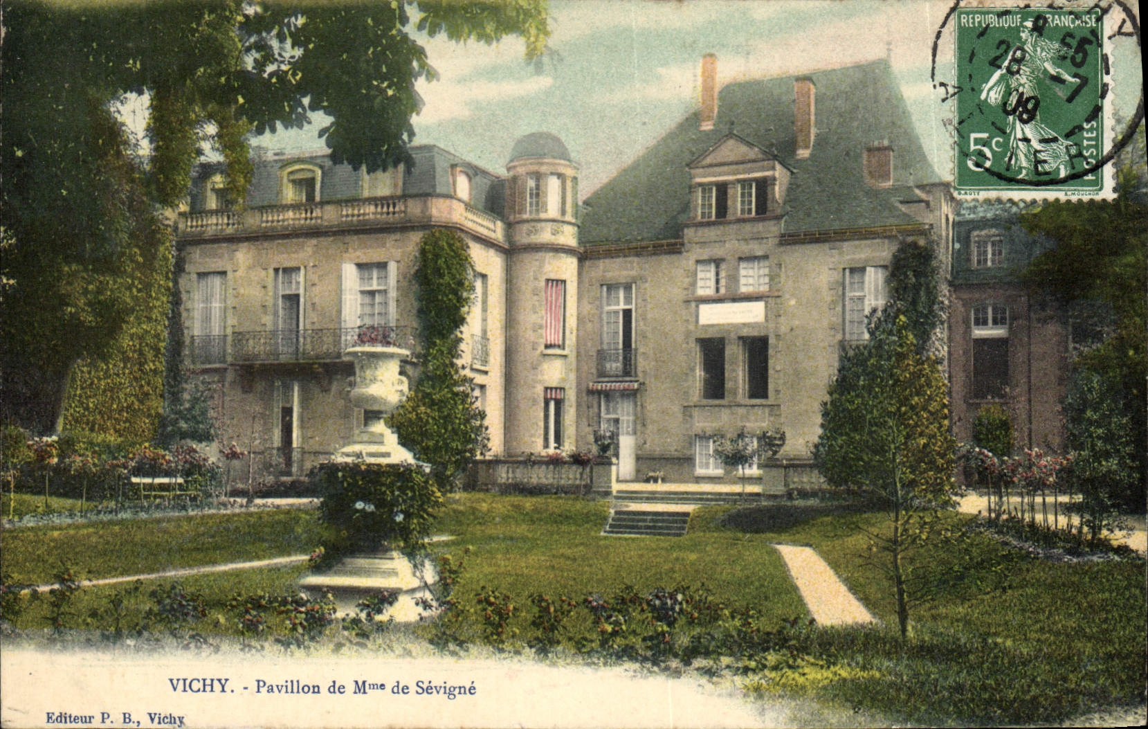 CPA Vichy Pavillon de Mme de Sevigne 