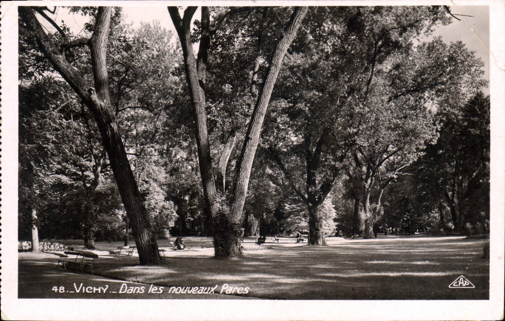 CPA Vichy Dans les nouveaux Parcs 