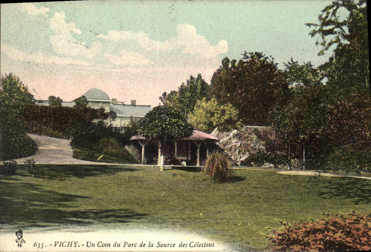 CPA Vichy Un Coin du Parc de la Source des Celestins 