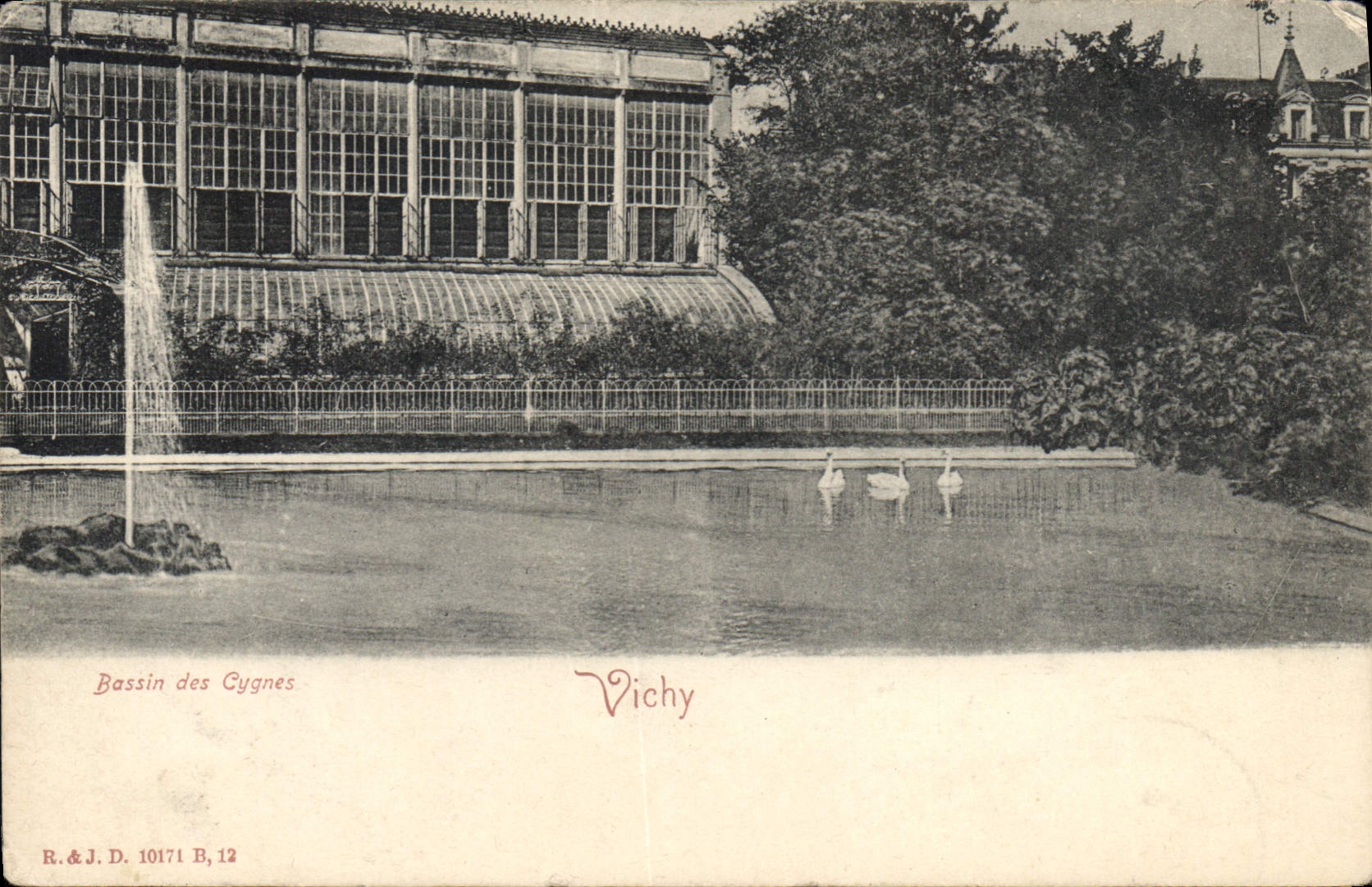 CPA Vichy Bassin des Cygnes 