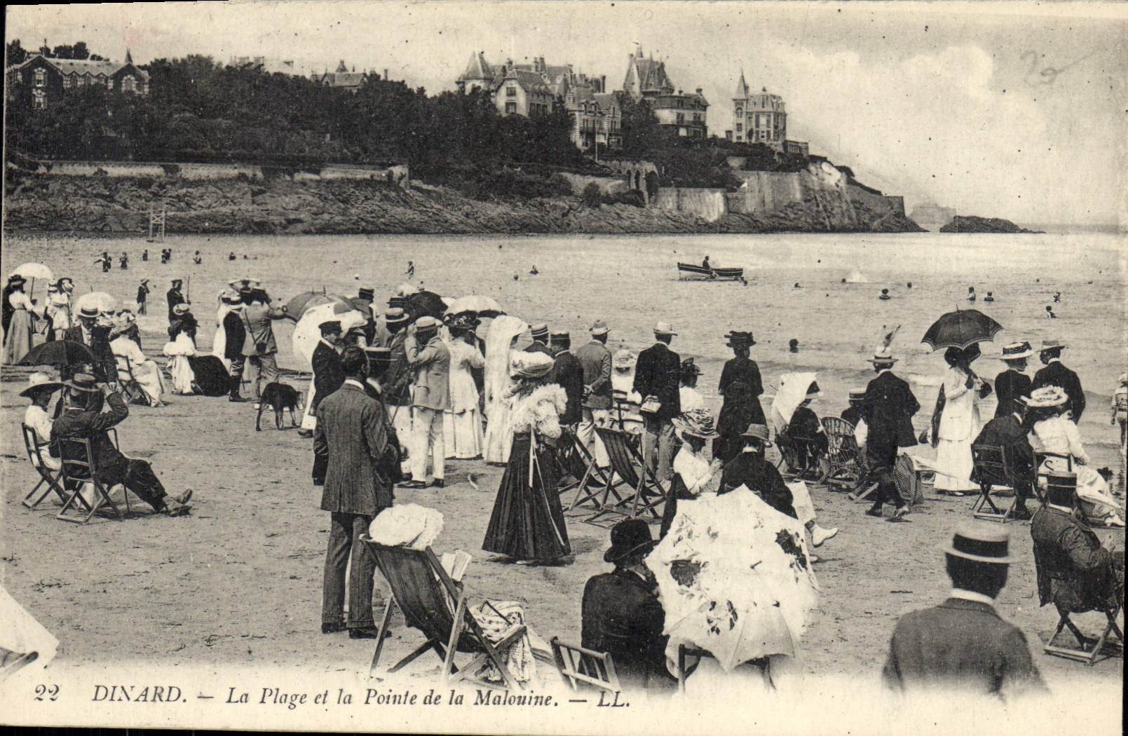 CPA Dinard La Plage et la Pointe de la Malouine 