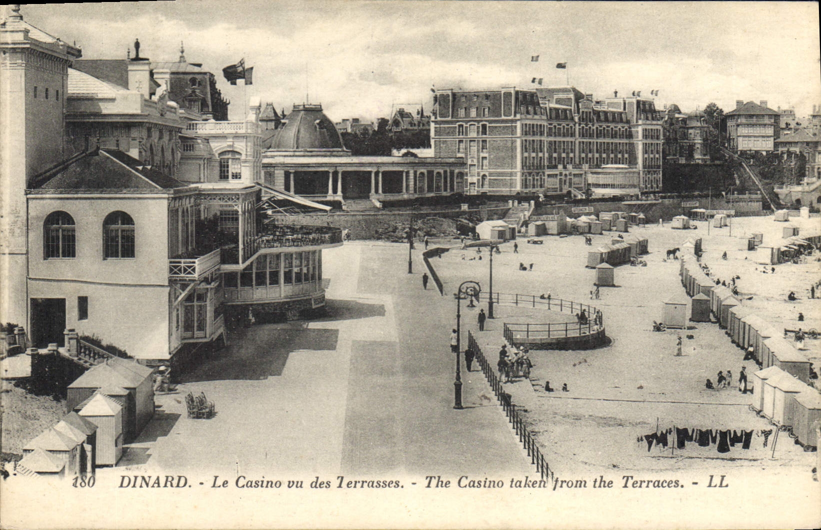 CPA Dinard Le Casino vu des Terrasses 