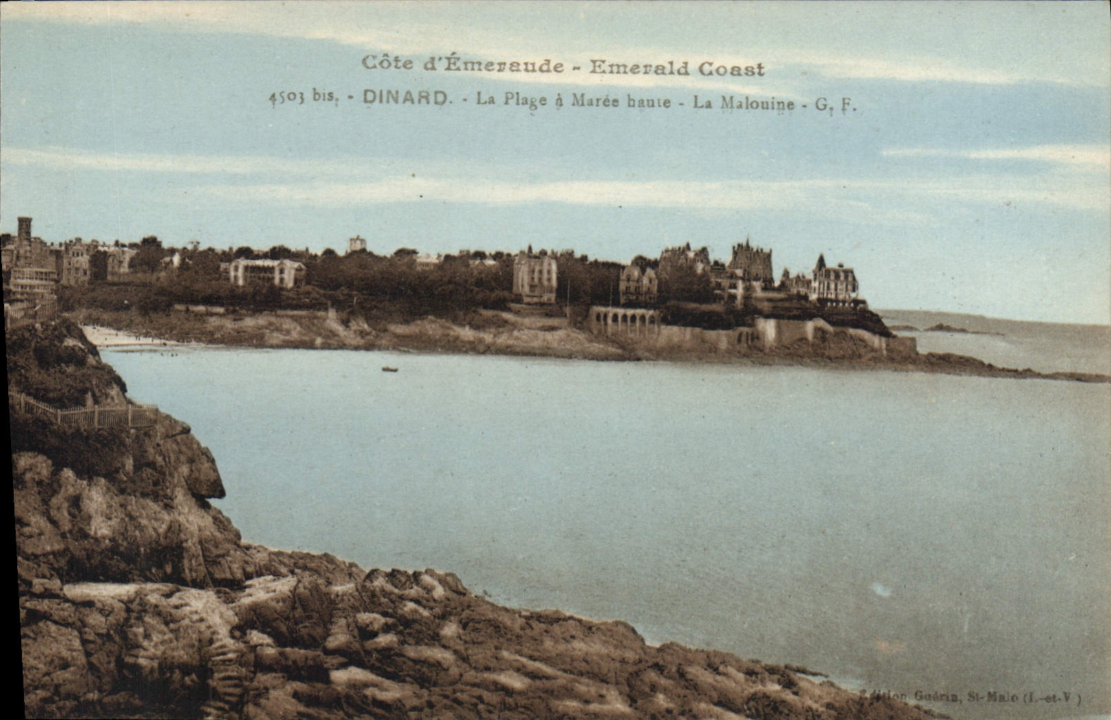 CPA Cote d'Emeraude Dinard La Plage a Maree haute