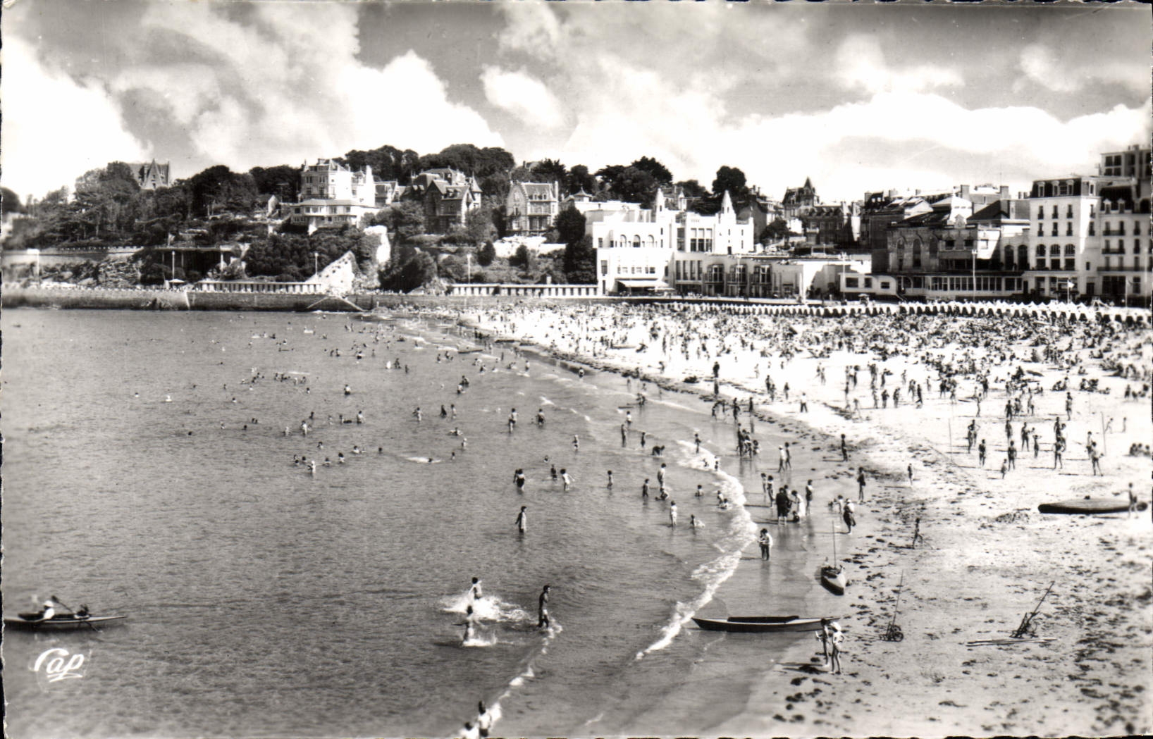 CPA Cote d'Emeraude Dinard La Plage de l'Ecluse vers le Casino 