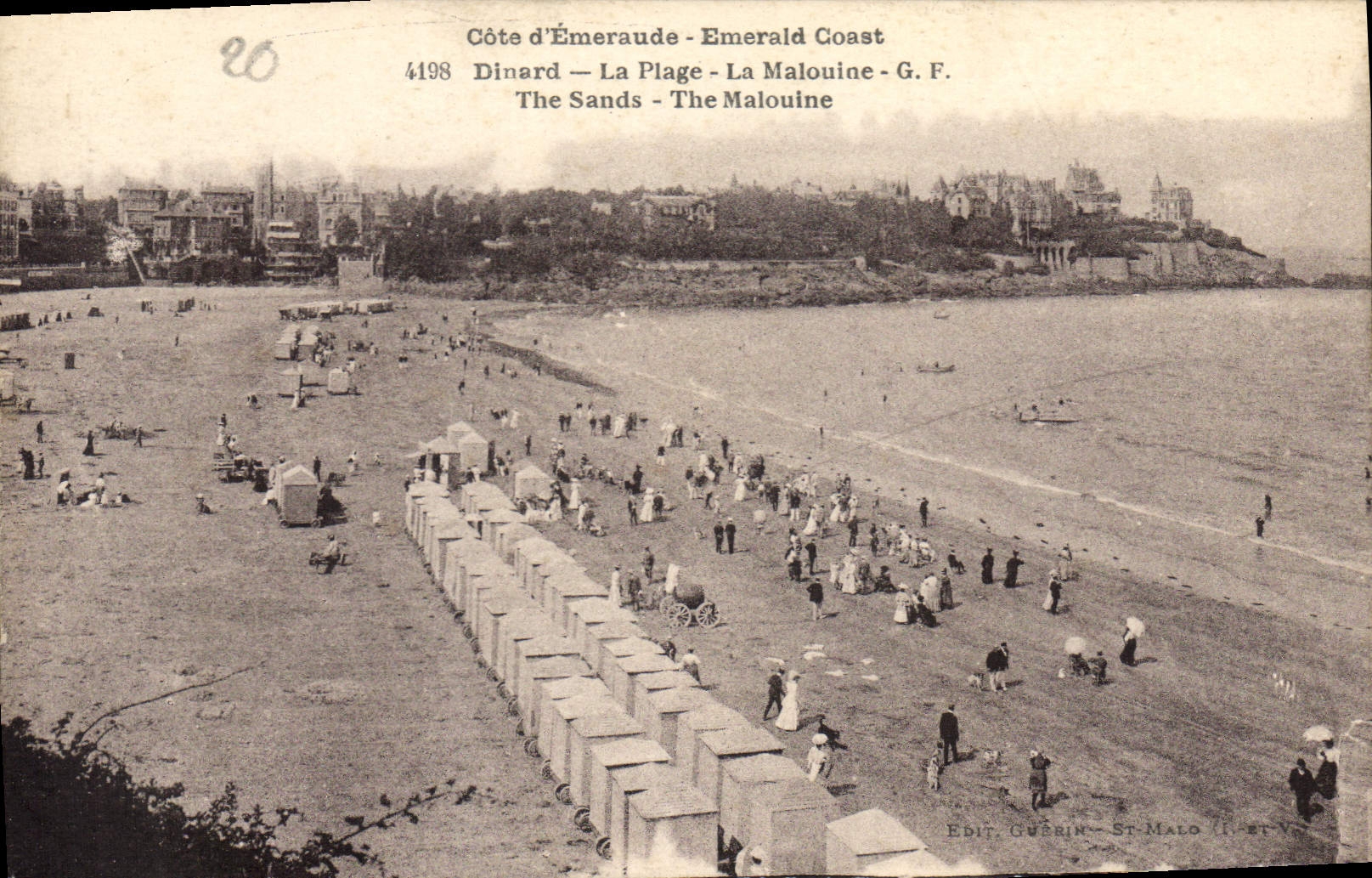CPA Cote d'Emeraude Dinard La Plage La Malouine 