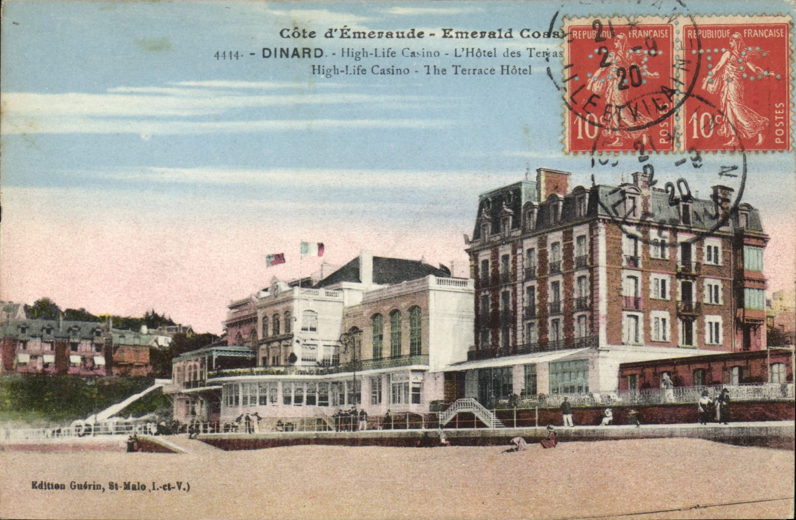 CPA Cote d'Emeraude Dinard High Life Casino L'Hotel des Terrasses 