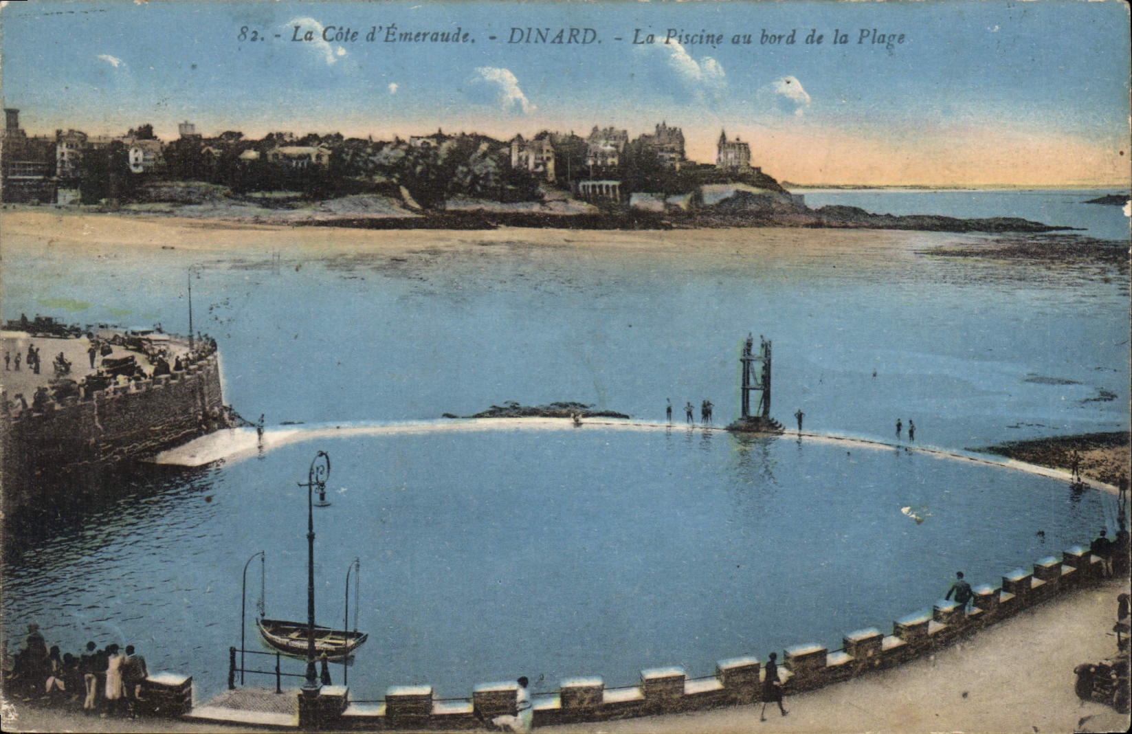 CPA Cote d'Emeraude Dinard La Piscine au bord de la Plage 