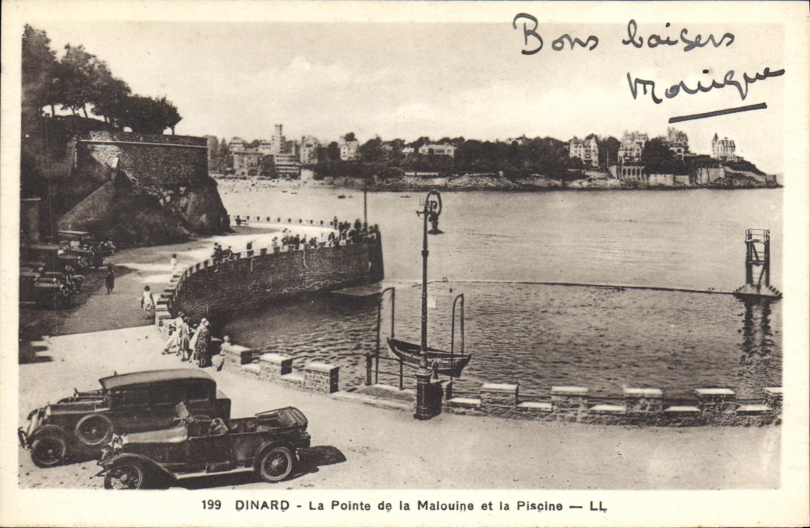 CPA Dinard La Pointe de la Malouine et la Piscine 