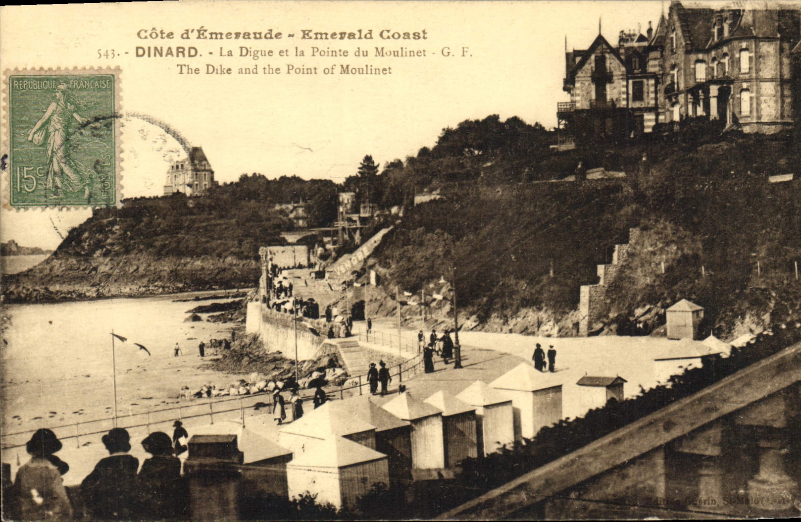 CPA Cote d'Emeraude Dinard La Digue et la Pointe du Moulinet 